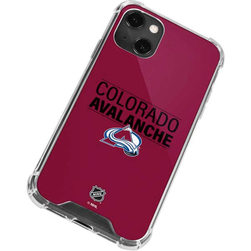 NHL Colorado Avalanche Lineup iPhone 13 Mini Clear Case