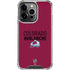 NHL Colorado Avalanche Lineup iPhone 13 Pro Clear Case