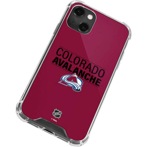 NHL Colorado Avalanche Lineup iPhone 14 Plus Clear Case