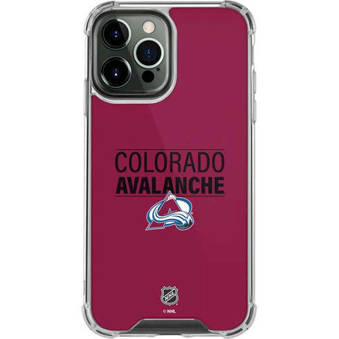 NHL Colorado Avalanche Lineup iPhone 14 Pro Max Clear Case