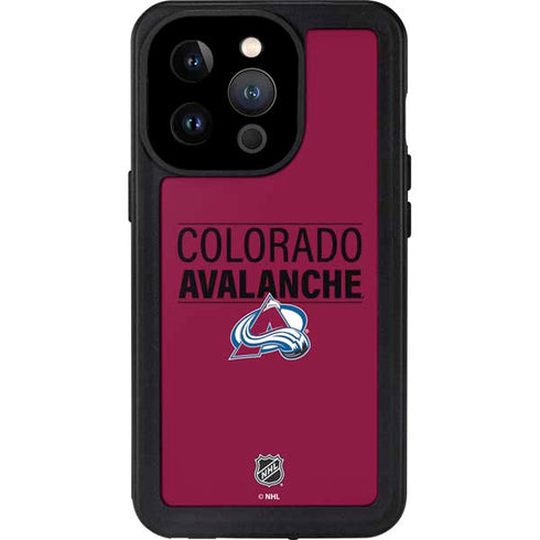 NHL Colorado Avalanche Lineup iPhone 14 Pro Waterproof Case
