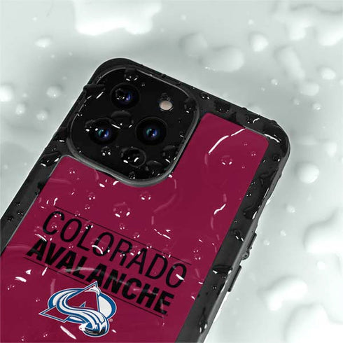 NHL Colorado Avalanche Lineup iPhone 14 Pro Waterproof Case