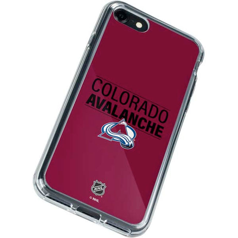 NHL Colorado Avalanche Lineup iPhone SE (2nd & 3rd Gen) Clear Case