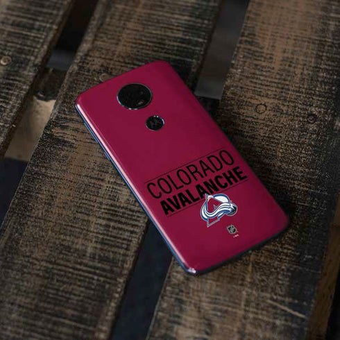 NHL Colorado Avalanche Lineup Moto E5 Plus Skin