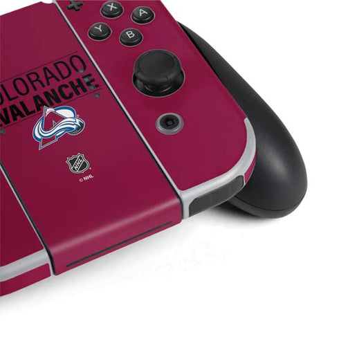 NHL Colorado Avalanche Lineup Nintendo Switch OLED (2021) Skin