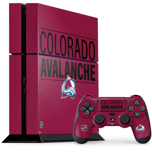 NHL Colorado Avalanche Lineup PS4 Console and Controller Bundle Skin