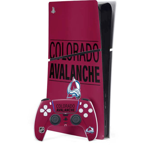 NHL Colorado Avalanche Lineup PS5 Slim Digital Edition Bundle Skin