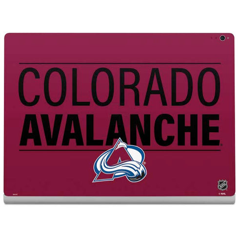 NHL Colorado Avalanche Lineup Surface Book 2 15in Skin