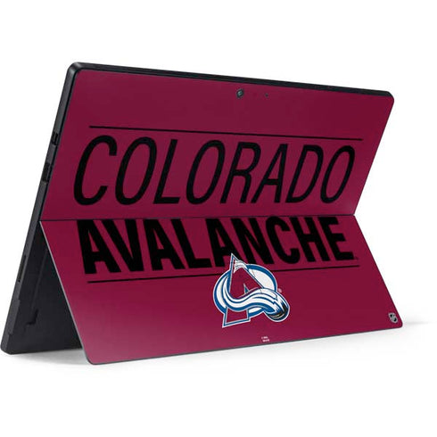 NHL Colorado Avalanche Lineup Surface Pro 7 Skin