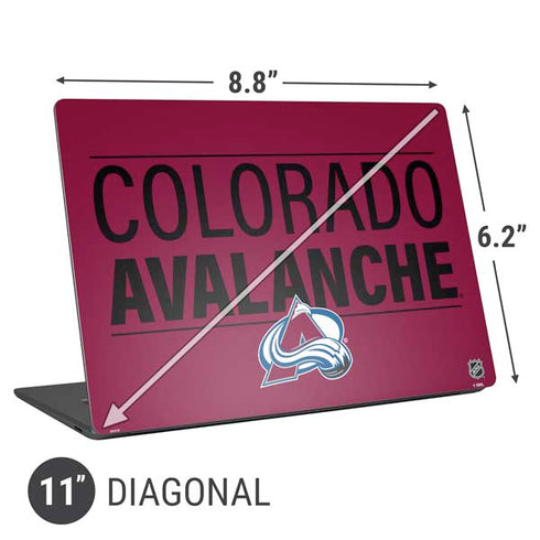 NHL Colorado Avalanche Lineup Universal Laptop 11in (8.8 x 6.2in) Skin
