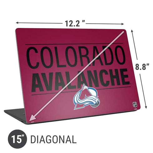 NHL Colorado Avalanche Lineup Universal Laptop 15in (12.2 x 8.8in) Skin