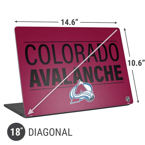 NHL Colorado Avalanche Lineup Universal Laptop 18in (14.6 x 10.6in) Skin