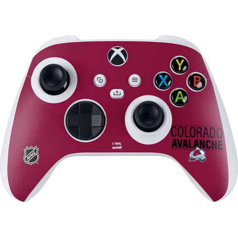 NHL Colorado Avalanche Lineup Xbox Series S Controller Skin