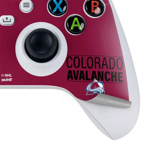 NHL Colorado Avalanche Lineup Xbox Series S Controller Skin
