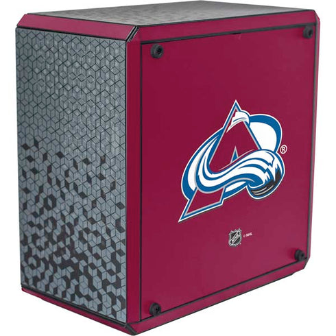 NHL Colorado Avalanche Solid Background Cooler Master MasterBox Q300L Mini Tower Skin