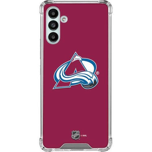 NHL Colorado Avalanche Solid Background Galaxy A13 5G Clear Case