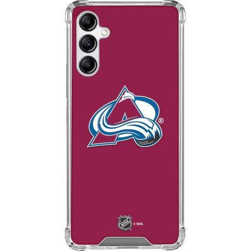 NHL Colorado Avalanche Solid Background Galaxy A14 5G Clear Case