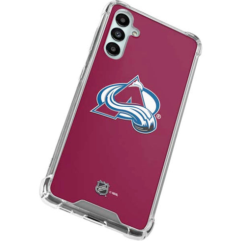 NHL Colorado Avalanche Solid Background Galaxy A14 5G Clear Case