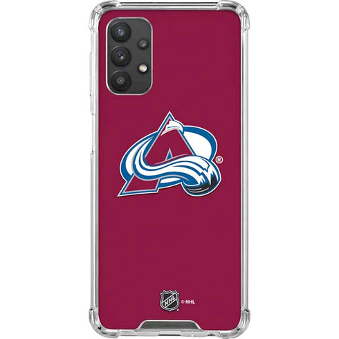NHL Colorado Avalanche Solid Background Galaxy A32 5G Clear Case