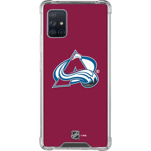 NHL Colorado Avalanche Solid Background Galaxy A51 5G Clear Case