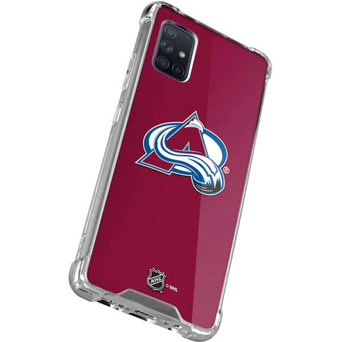 NHL Colorado Avalanche Solid Background Galaxy A51 5G Clear Case