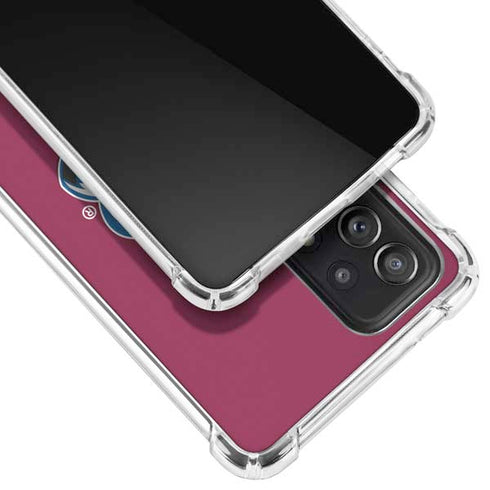 NHL Colorado Avalanche Solid Background Galaxy A52 5G Clear Case