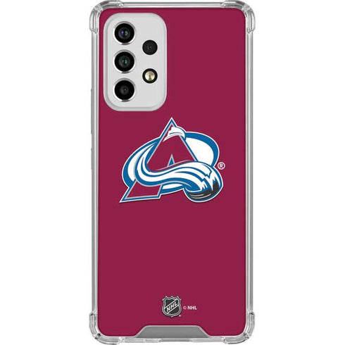 NHL Colorado Avalanche Solid Background Galaxy A53 5G Clear Case