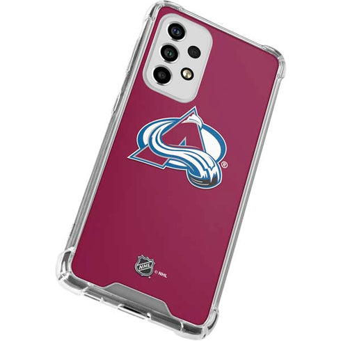 NHL Colorado Avalanche Solid Background Galaxy A53 5G Clear Case