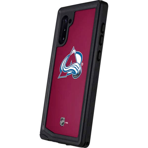 NHL Colorado Avalanche Solid Background Galaxy Note 10 Waterproof Case