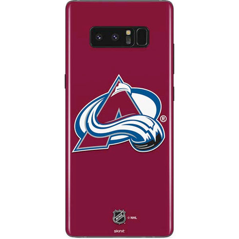 NHL Colorado Avalanche Solid Background Galaxy Note 8 Skin