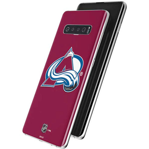 NHL Colorado Avalanche Solid Background Galaxy S10 Skin