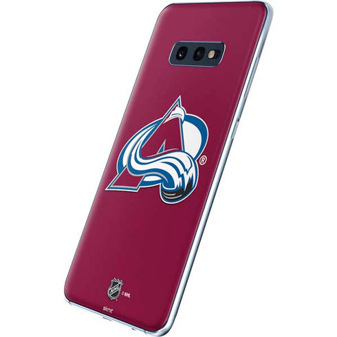 NHL Colorado Avalanche Solid Background Galaxy S10e Skin