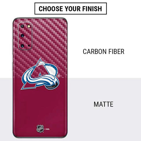 NHL Colorado Avalanche Solid Background Galaxy S20 Skin