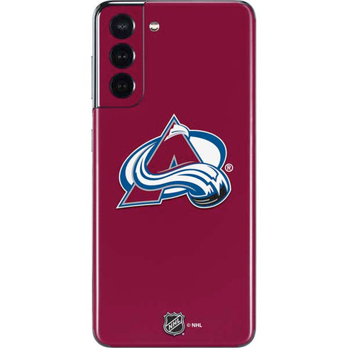 NHL Colorado Avalanche Solid Background Galaxy S21 5G Skin