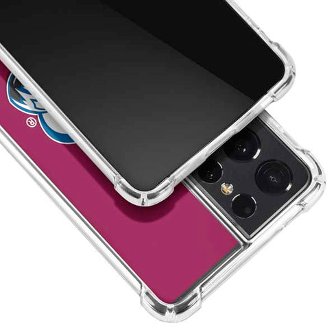 NHL Colorado Avalanche Solid Background Galaxy S21 Ultra 5G Clear Case