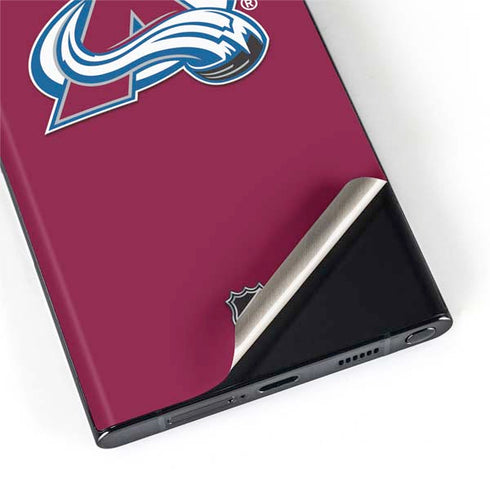 NHL Colorado Avalanche Solid Background Galaxy S22 Ultra Skin