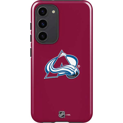 NHL Colorado Avalanche Solid Background Galaxy S23 Plus Pro Case