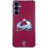 NHL Colorado Avalanche Solid Background Galaxy S24 Clear Case