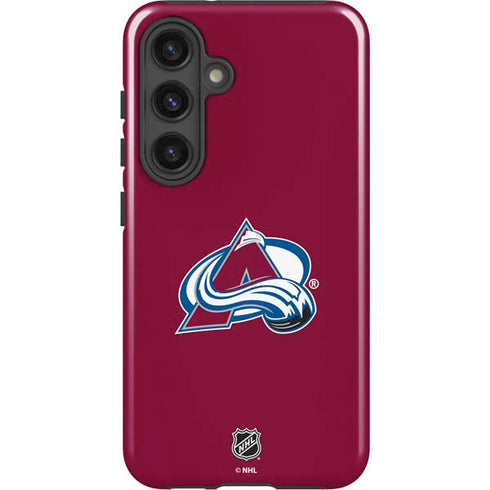NHL Colorado Avalanche Solid Background Galaxy S24 Impact Case