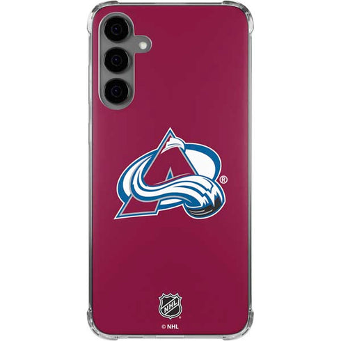 NHL Colorado Avalanche Solid Background Galaxy S24 Plus Clear Case