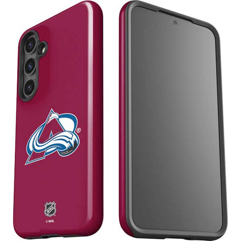 NHL Colorado Avalanche Solid Background Galaxy S24 Plus Impact Case
