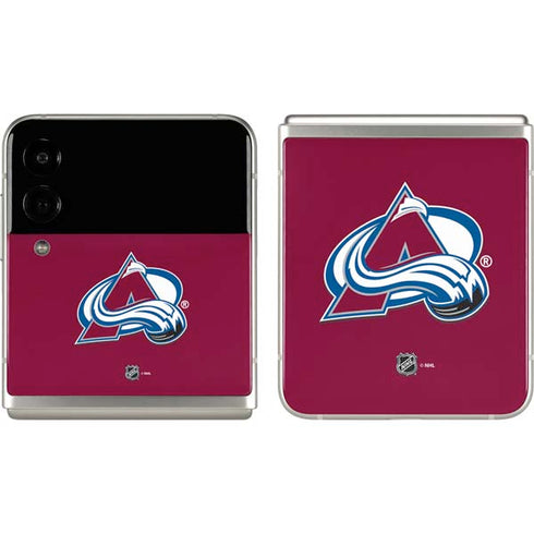 NHL Colorado Avalanche Solid Background Galaxy Z Flip3 5G Skin