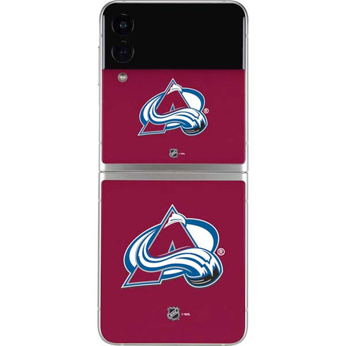 NHL Colorado Avalanche Solid Background Galaxy Z Flip3 5G Skin