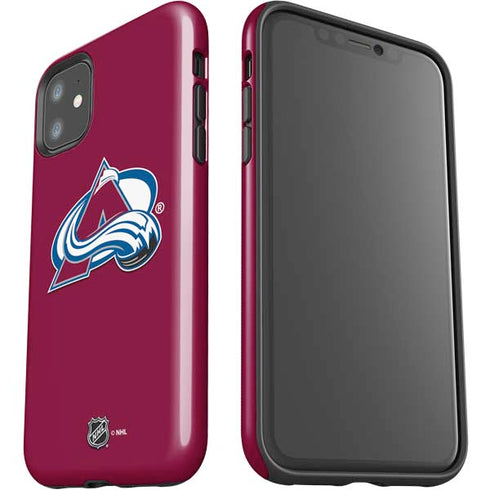 NHL Colorado Avalanche Solid Background iPhone 11 Impact Case