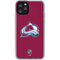 NHL Colorado Avalanche Solid Background iPhone 11 Pro Clear Case