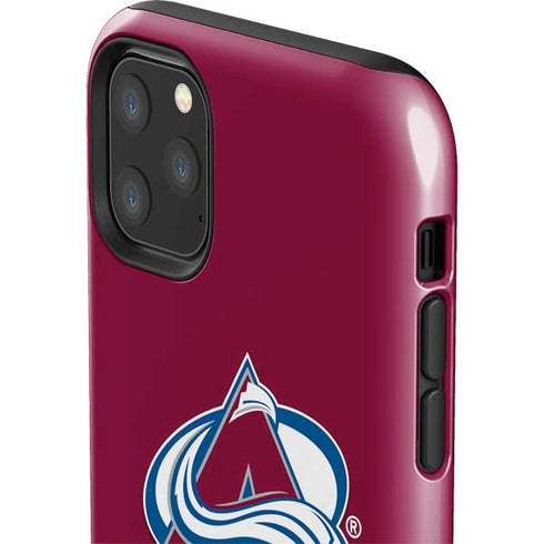 NHL Colorado Avalanche Solid Background iPhone 11 Pro Max Impact Case