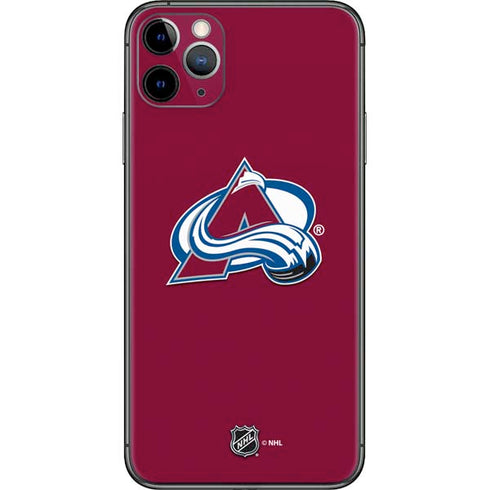 NHL Colorado Avalanche Solid Background iPhone 11 Pro Max Skin