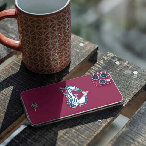 NHL Colorado Avalanche Solid Background iPhone 11 Pro Max Skin