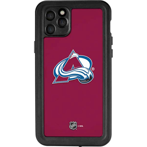 NHL Colorado Avalanche Solid Background iPhone 11 Pro Max Waterproof Case