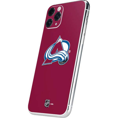 NHL Colorado Avalanche Solid Background iPhone 11 Pro Skin